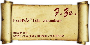 Felföldi Zsombor névjegykártya