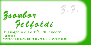 zsombor felfoldi business card