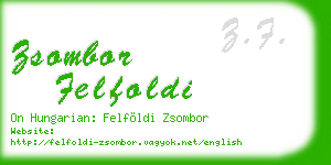 zsombor felfoldi business card